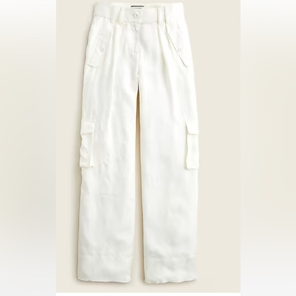 Jcrew Full-length cupro-blend cargo pants, NWOT, never worn, mint condition